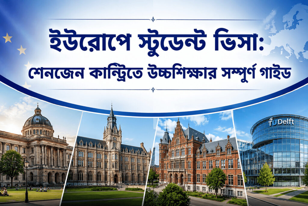 ইউরোপে স্টুডেন্ট ভিসা: শেনজেন কান্ট্রিতে উচ্চশিক্ষার সম্পূর্ণ গাইড 2026